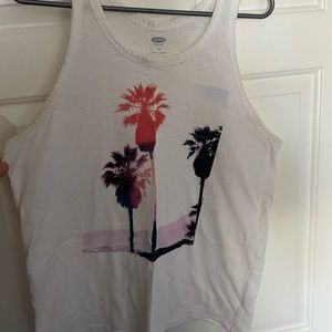 Palm tree tank top